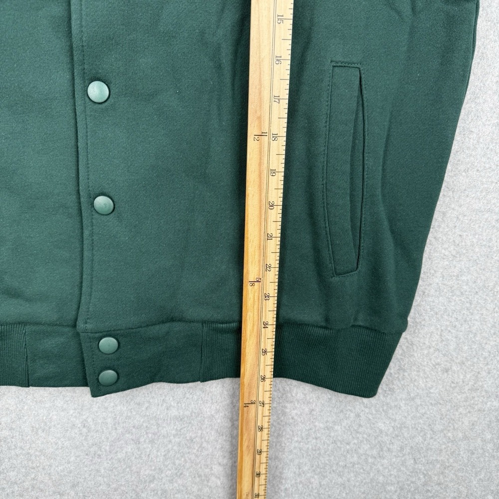 Jameson Jacket Mens Small Green Varsity Bomber Snap Button Whiskey Patch Logo - Picture 11 of 12